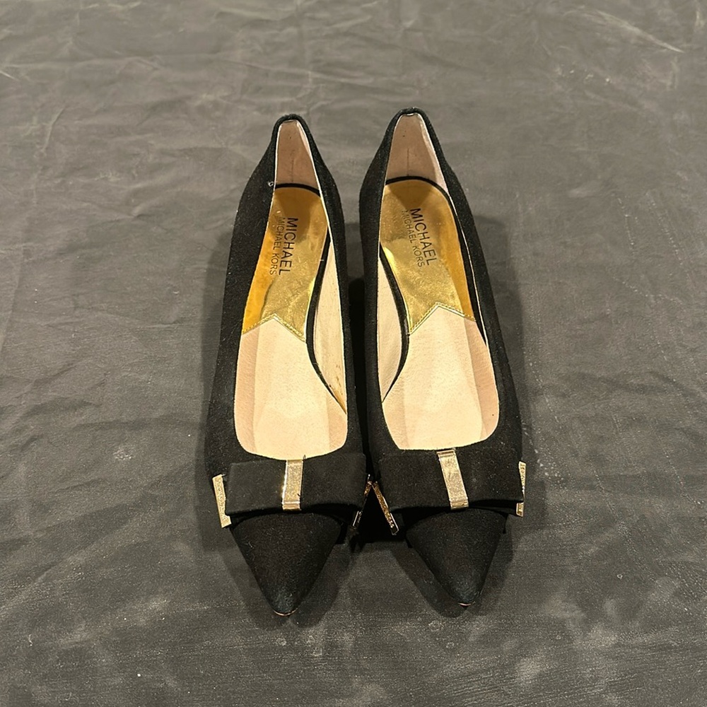 Michael Kors Black Suede heel size 8M